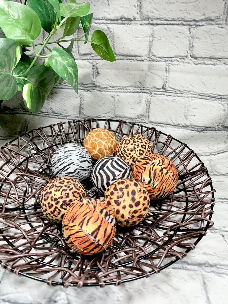 Fabric wrapped safari balls lightweight styrofoam