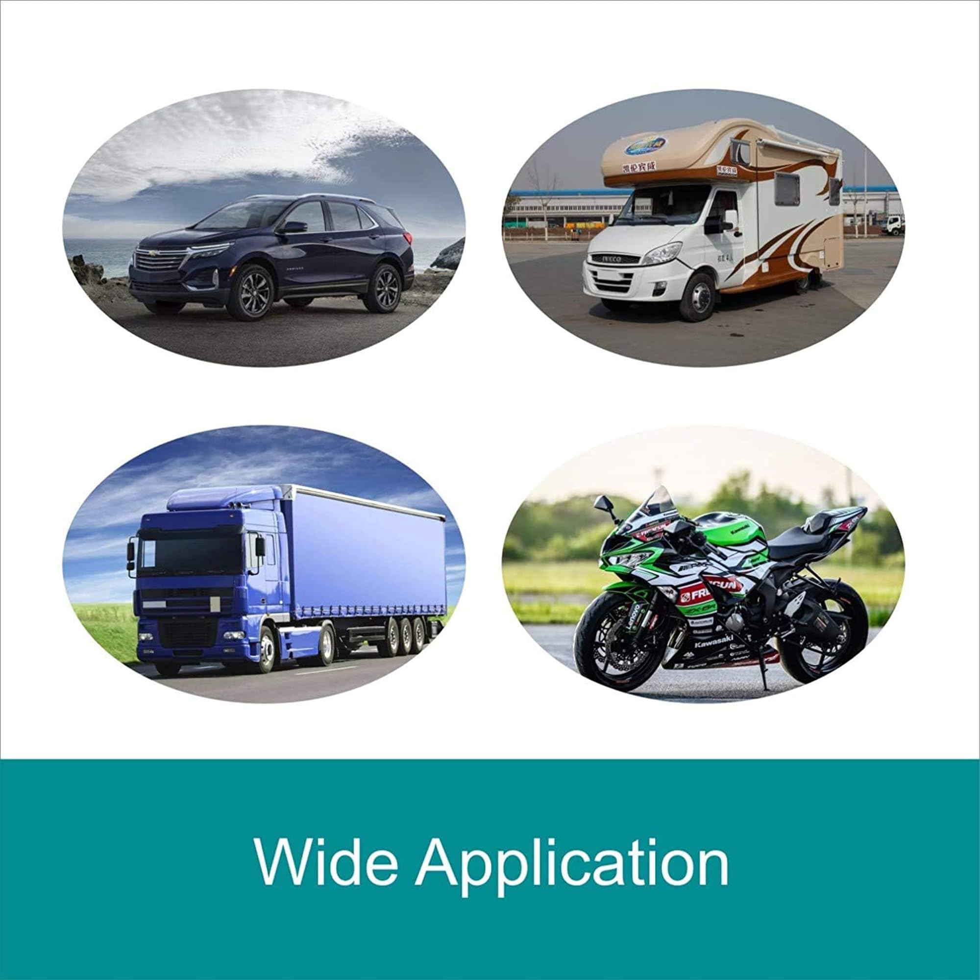 Black LEORAY deer whistle 8pcs set for cars and motorcycles