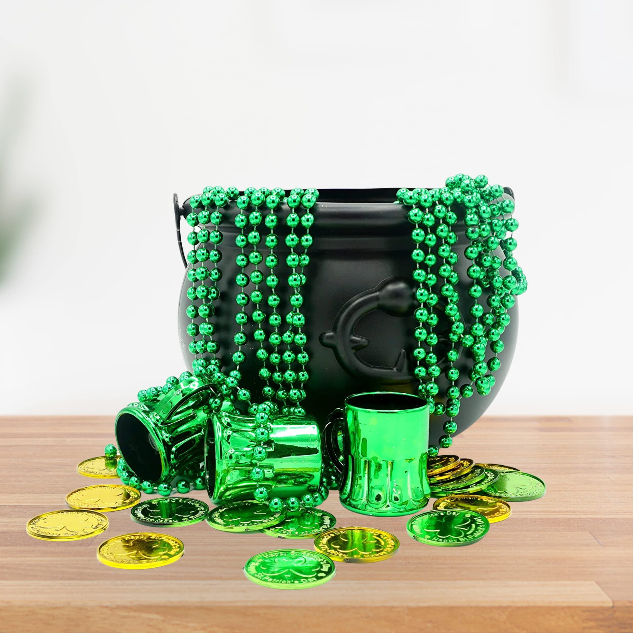 Candy holder cauldron 7.5 inch black tabletop decor