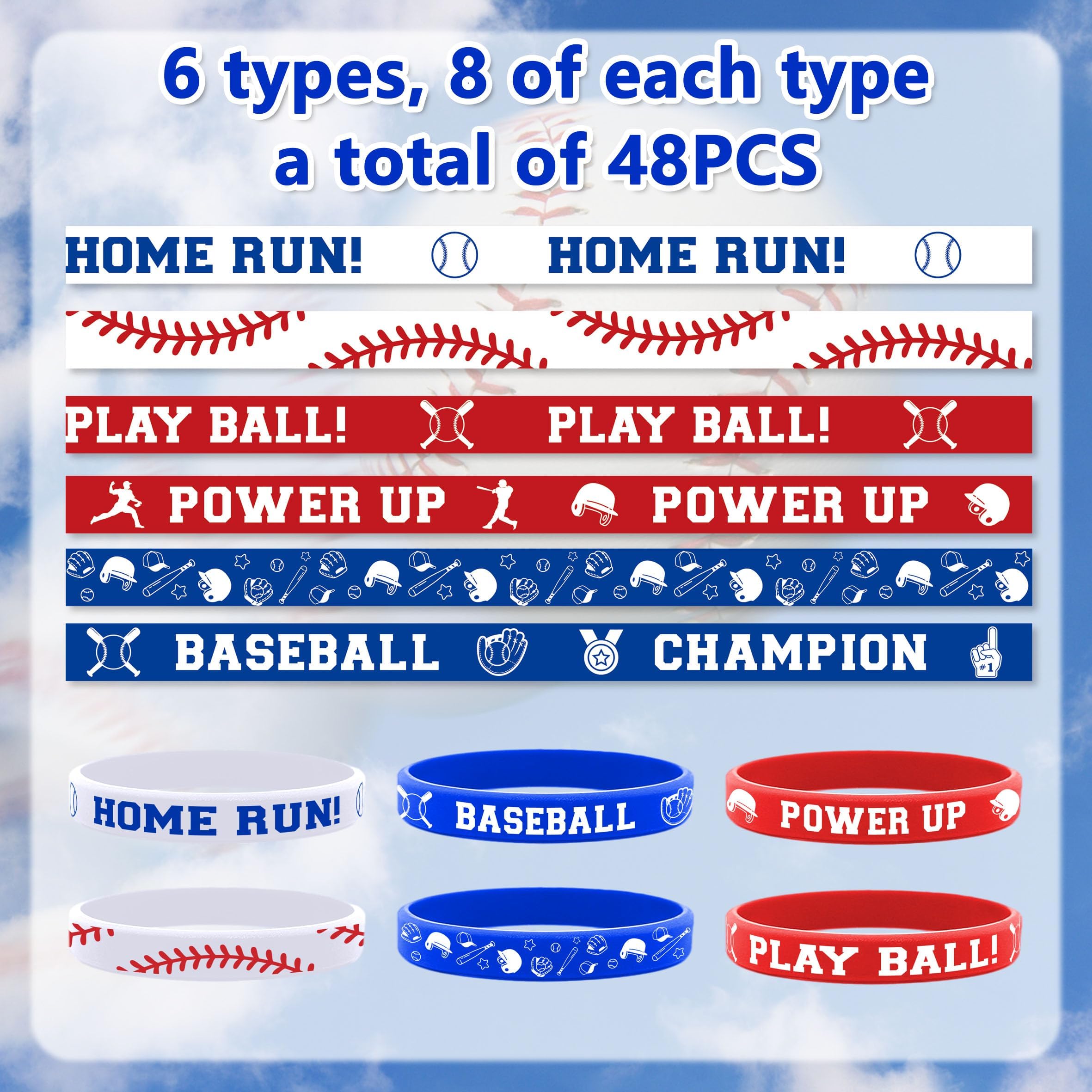 Lesnala packaging for 48 baseball bracelets image