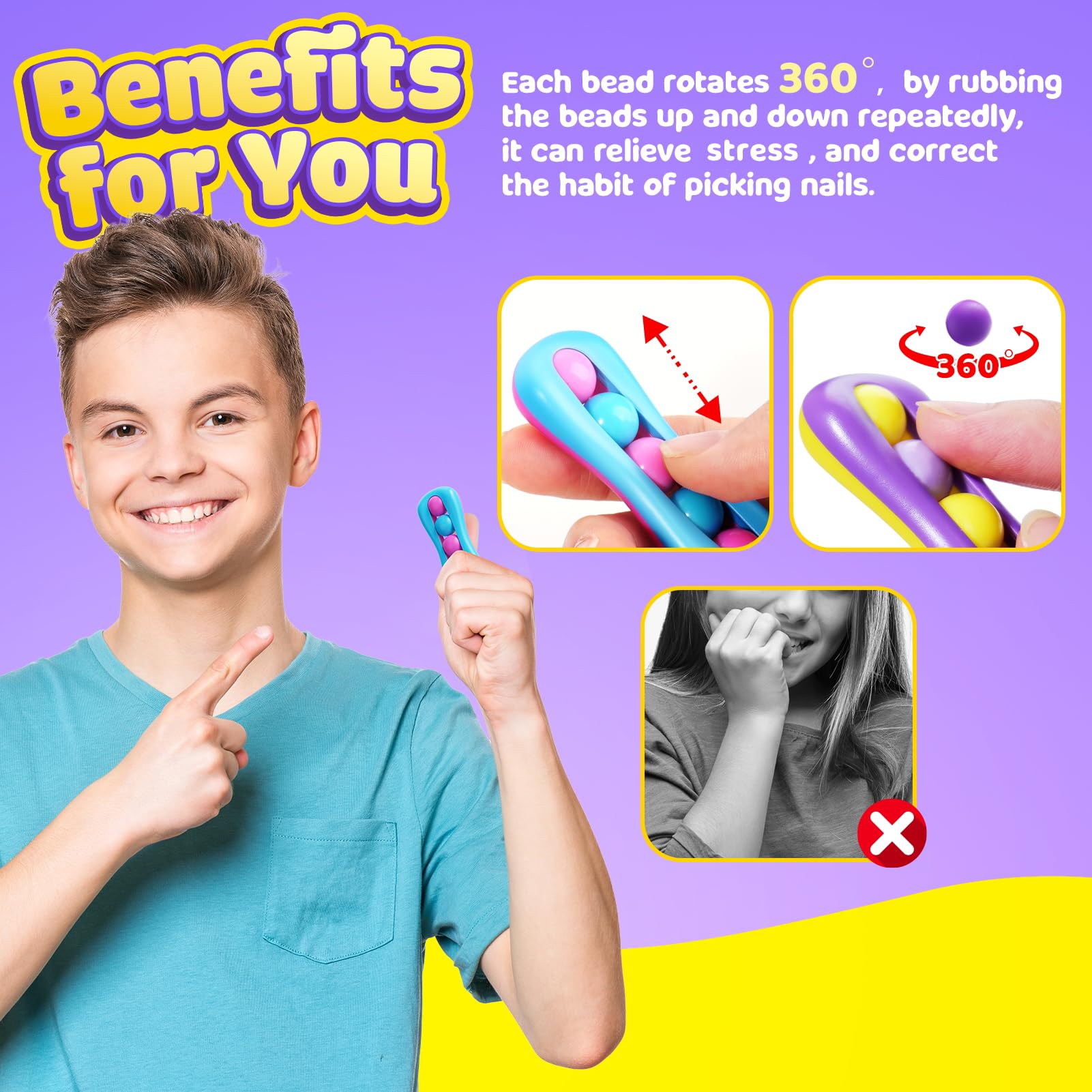 Six-pack LESONG finger spinner toys for classrooms