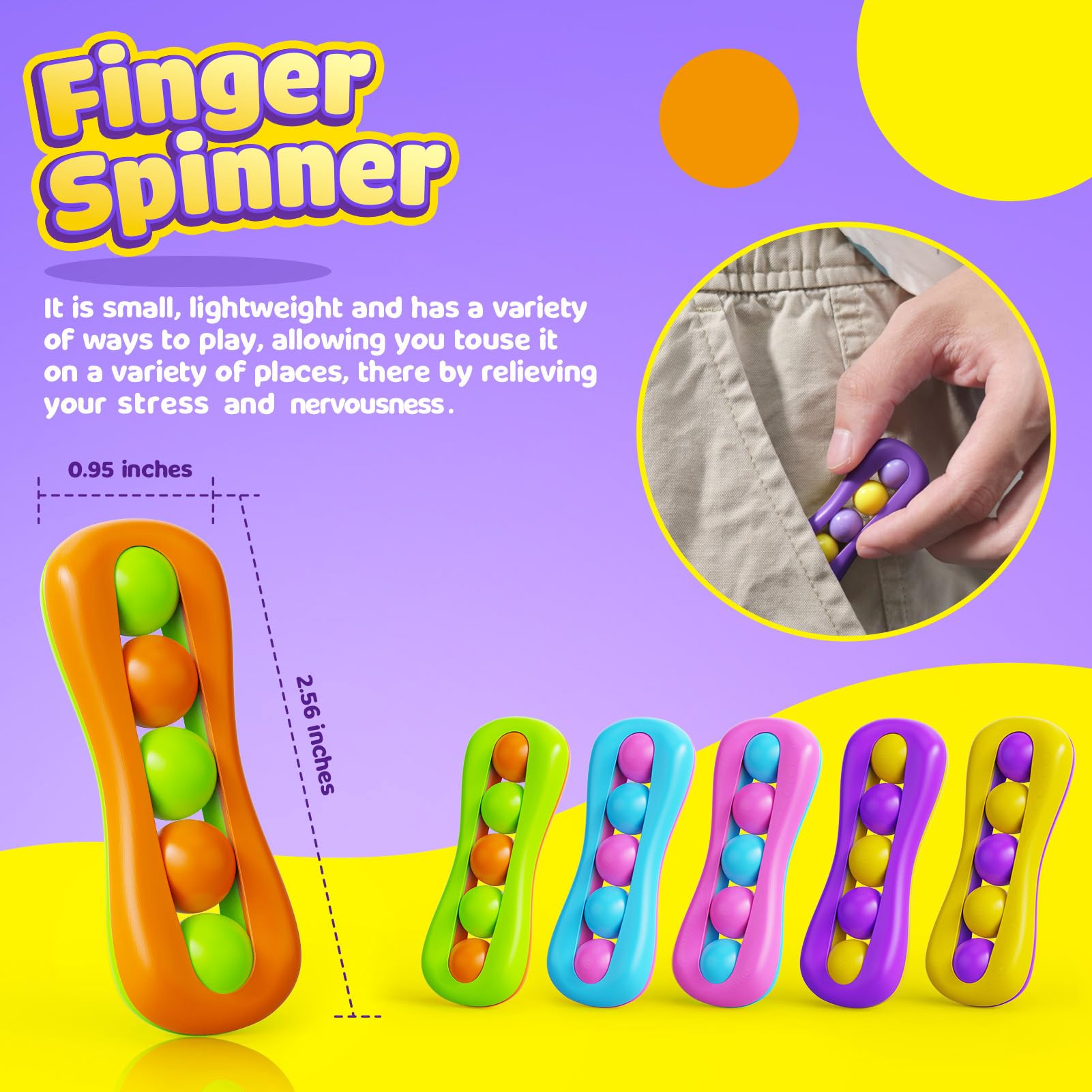 Durable drop resistant LESONG finger spinner set