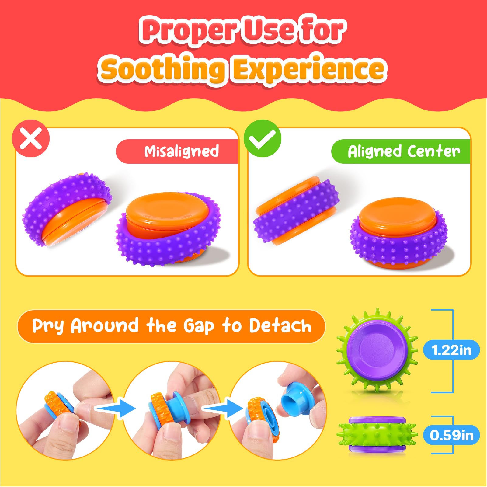Gift ready LESONG fidget sensory toys for stocking stuffers