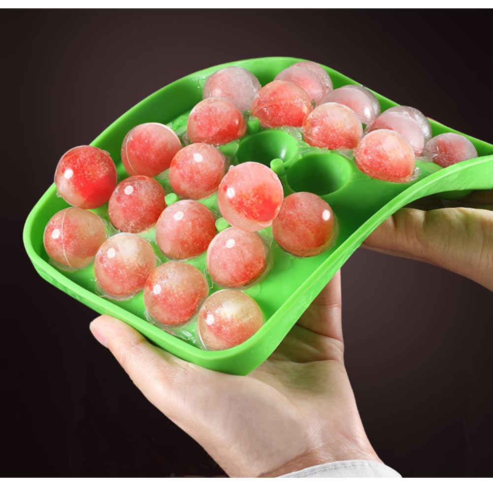 Lesunsul Round Ice Trays purple with lid