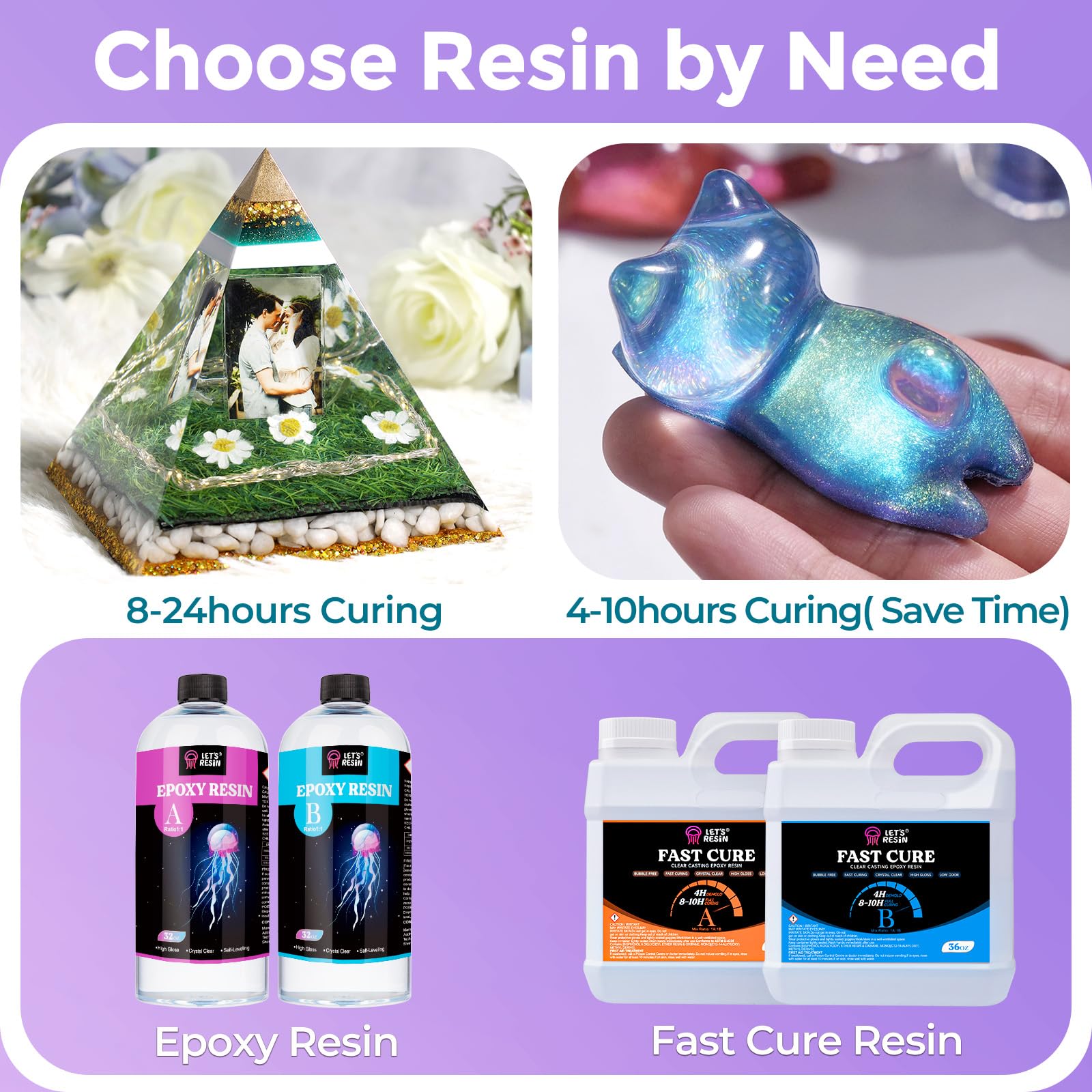 DIY jewelry and coaster projects with crystal clear resin