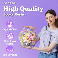 Crystal clear epoxy resin kit by LET'S RESIN