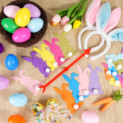 Plush bunny ear headbands included in Letsroar Easter game set