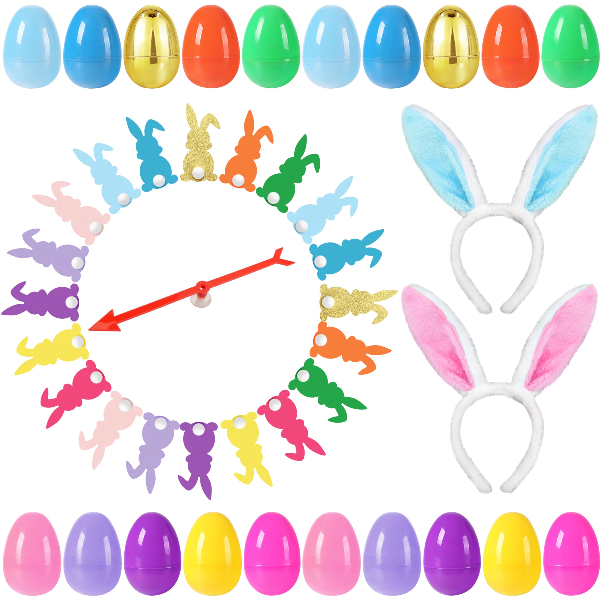 Letsroar Easter party game egg collection with 20 plastic eggs