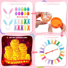 12 inch spinning arrow with suction cup base for Easter party game