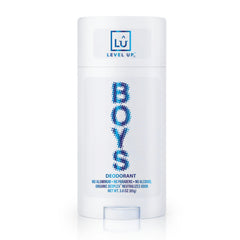 Level Up Boys Deodorant for Kids 8-14 aluminum-free packaging