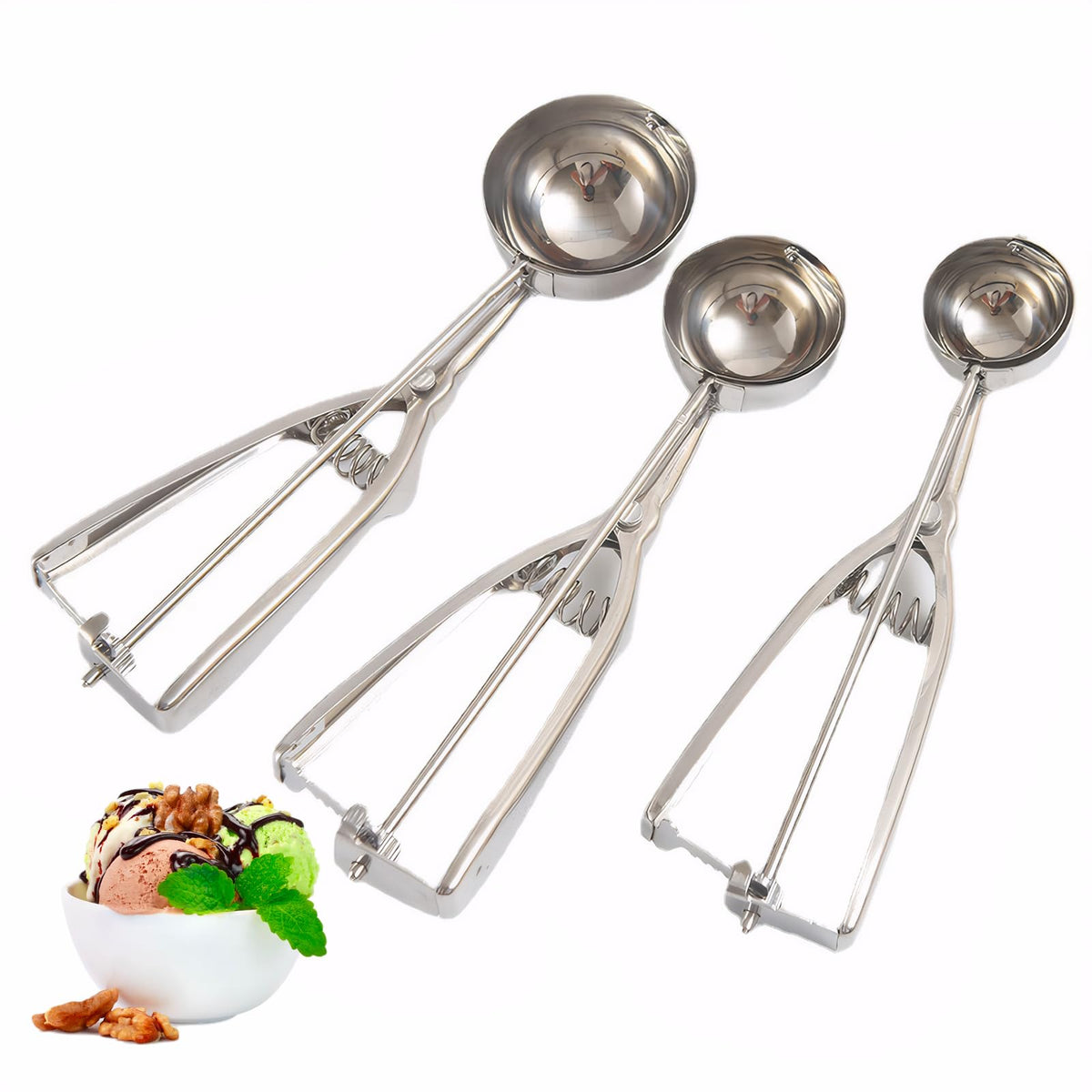 LGXEnzhuo Ice Cream Scoops Kit small size 1.6in (1.2 Tbsp)