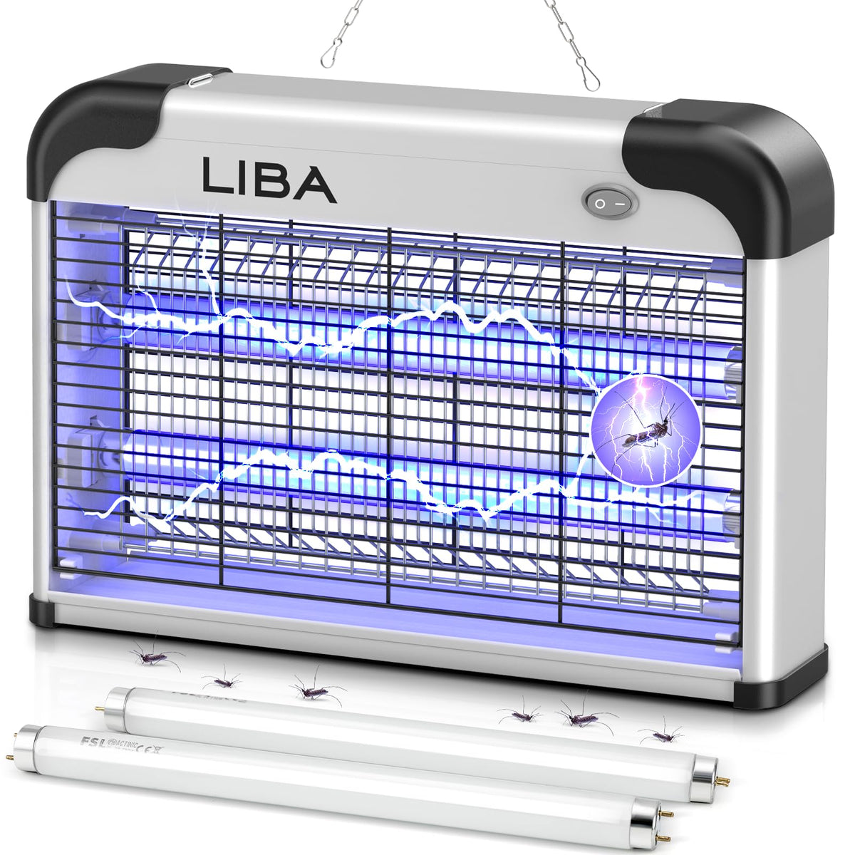 LiBa bug zapper 2800V indoor front view