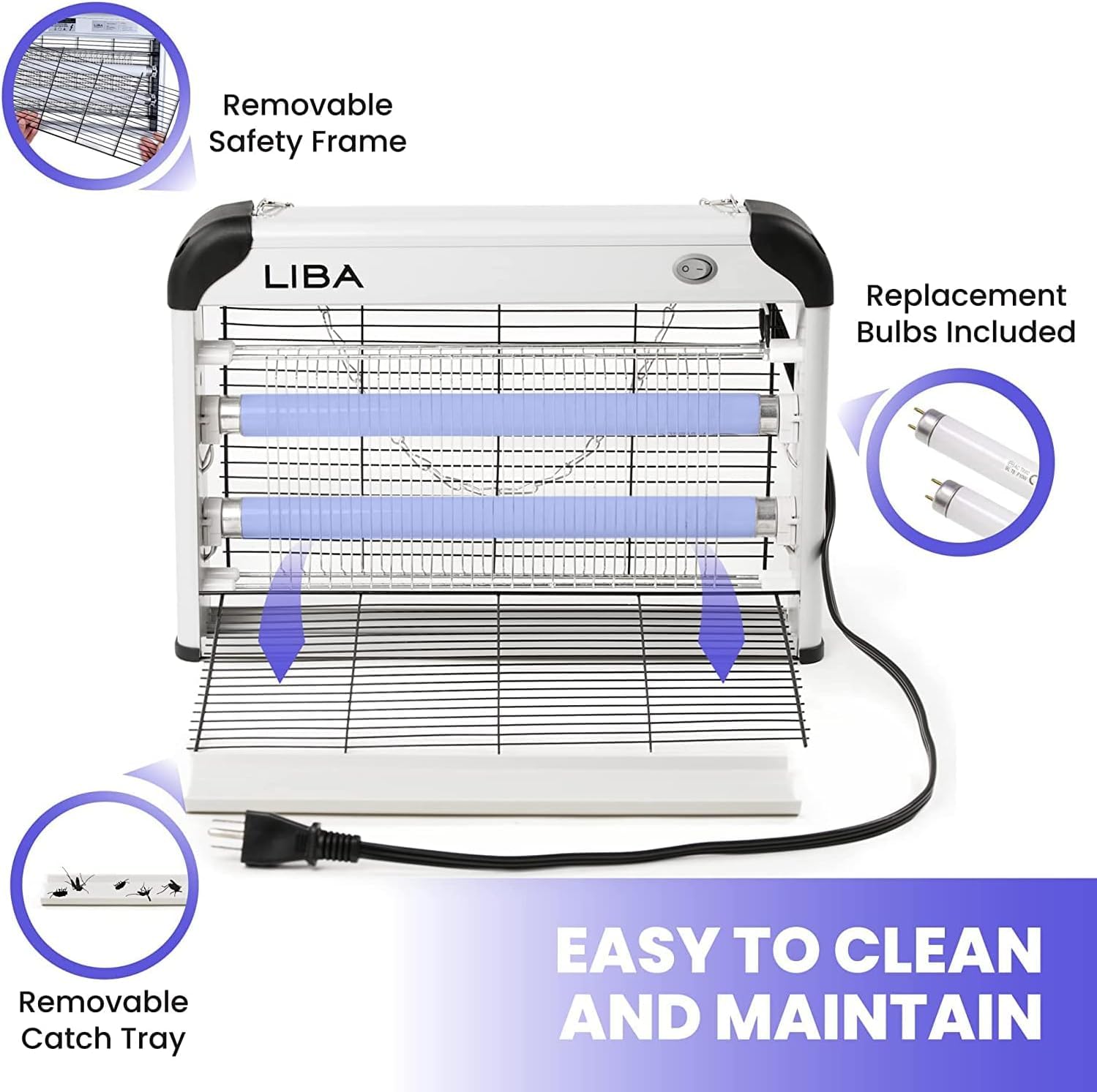 Chain for hanging LiBa bug zapper for easy setup