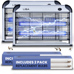 LiBa Electric Bug Zapper 2-pack indoor model with 4 bulbs