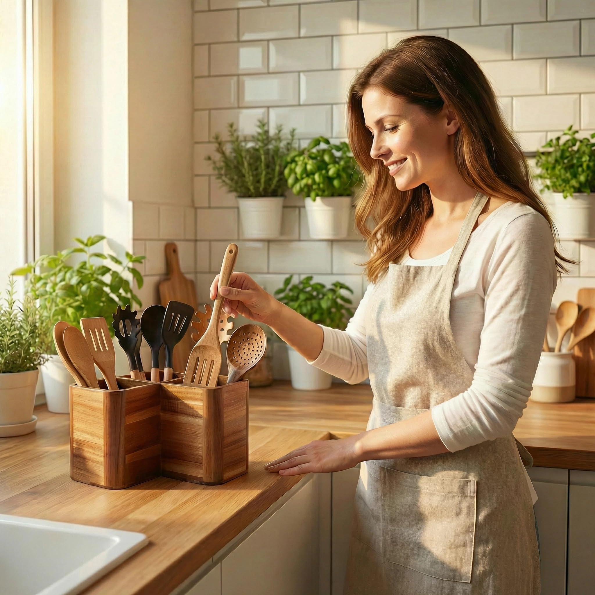 Countertop utensil organizer by Liberal Brightdeer