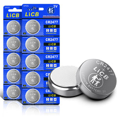 LiCB CR2477 3V battery in blister pack 10 pieces