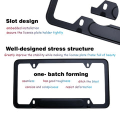 Spacers and valve caps included with license plate frame kit