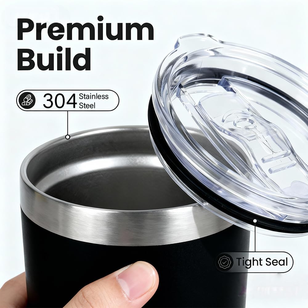 Lid and straw design on stainless tumbler