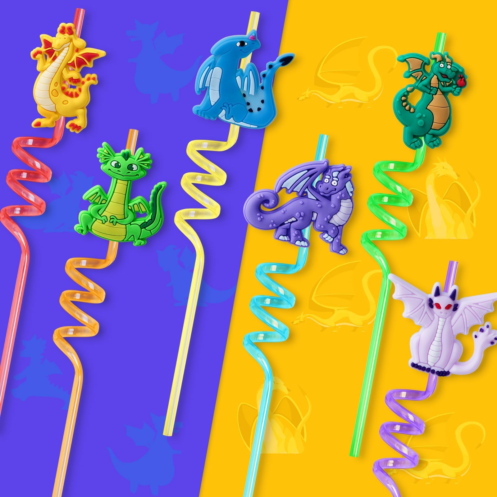 Six dragon designs and colors in Lidmada set