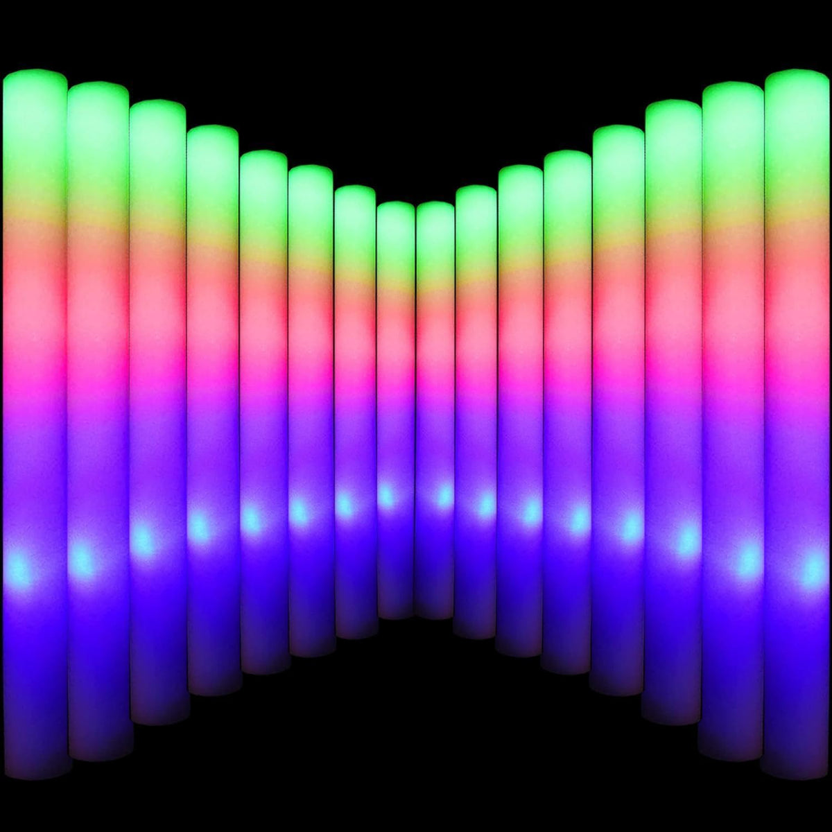 LifBetter light up glow sticks bulk LED foam batons for parties