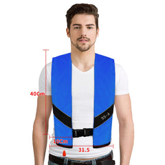 Life vest for adults BLUE-725 side profile