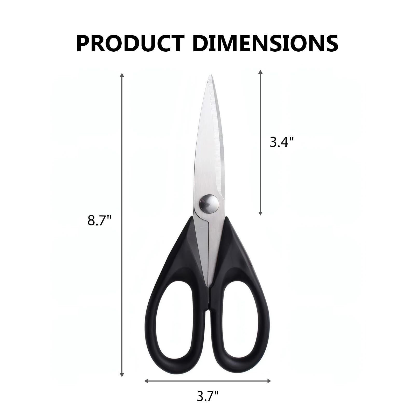 LifeVoltivus heavy-duty kitchen scissors rust resistant stainless steel