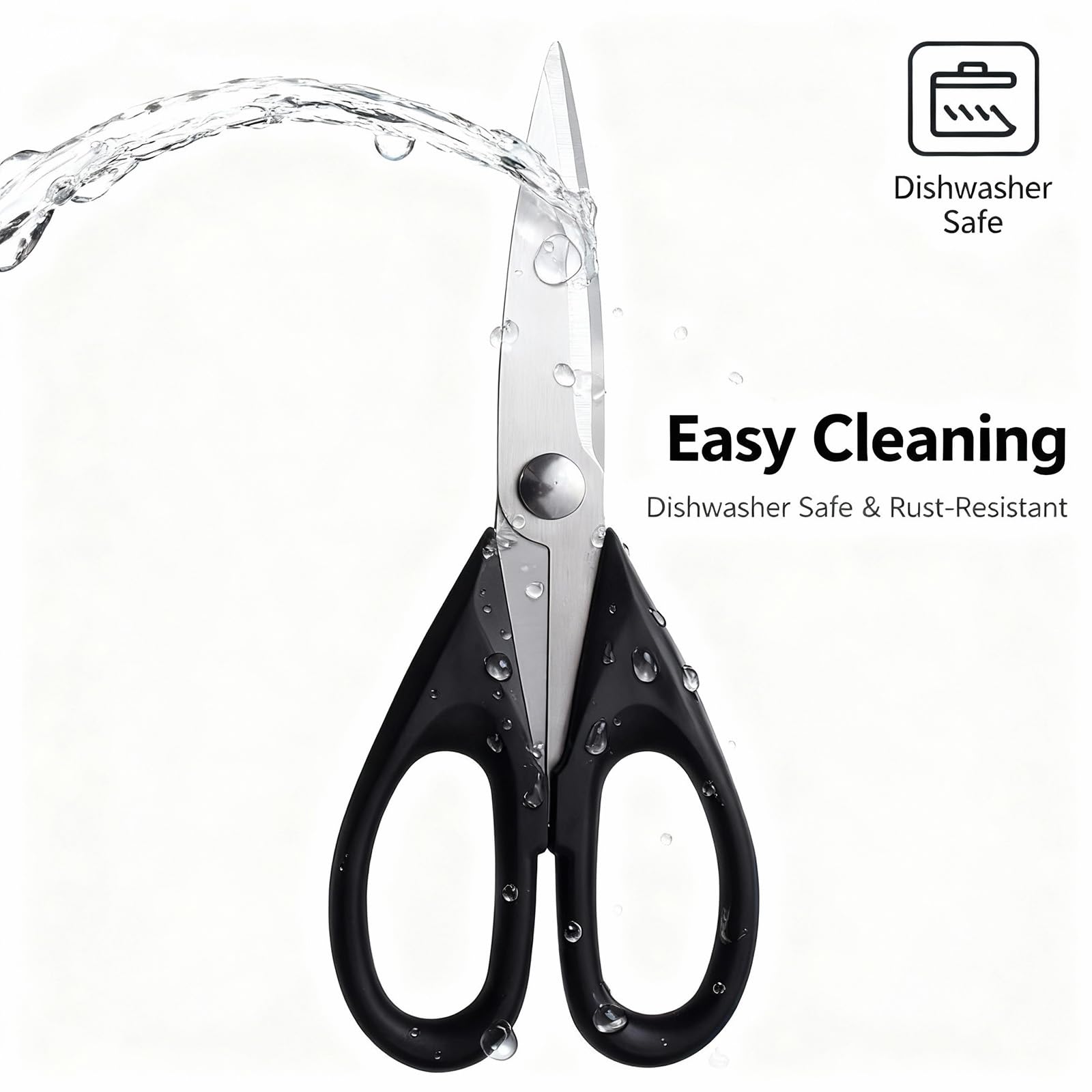 LifeVoltivus ergonomic soft grip handles kitchen shears