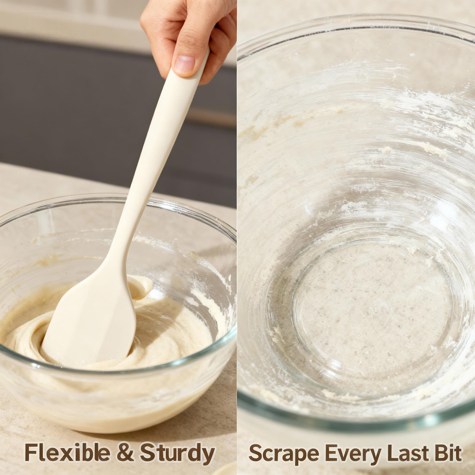 LifeVoltivus silicone spatula seamless one-piece design