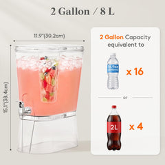 Clear lemonade dispenser with Lifewit branding and spigot