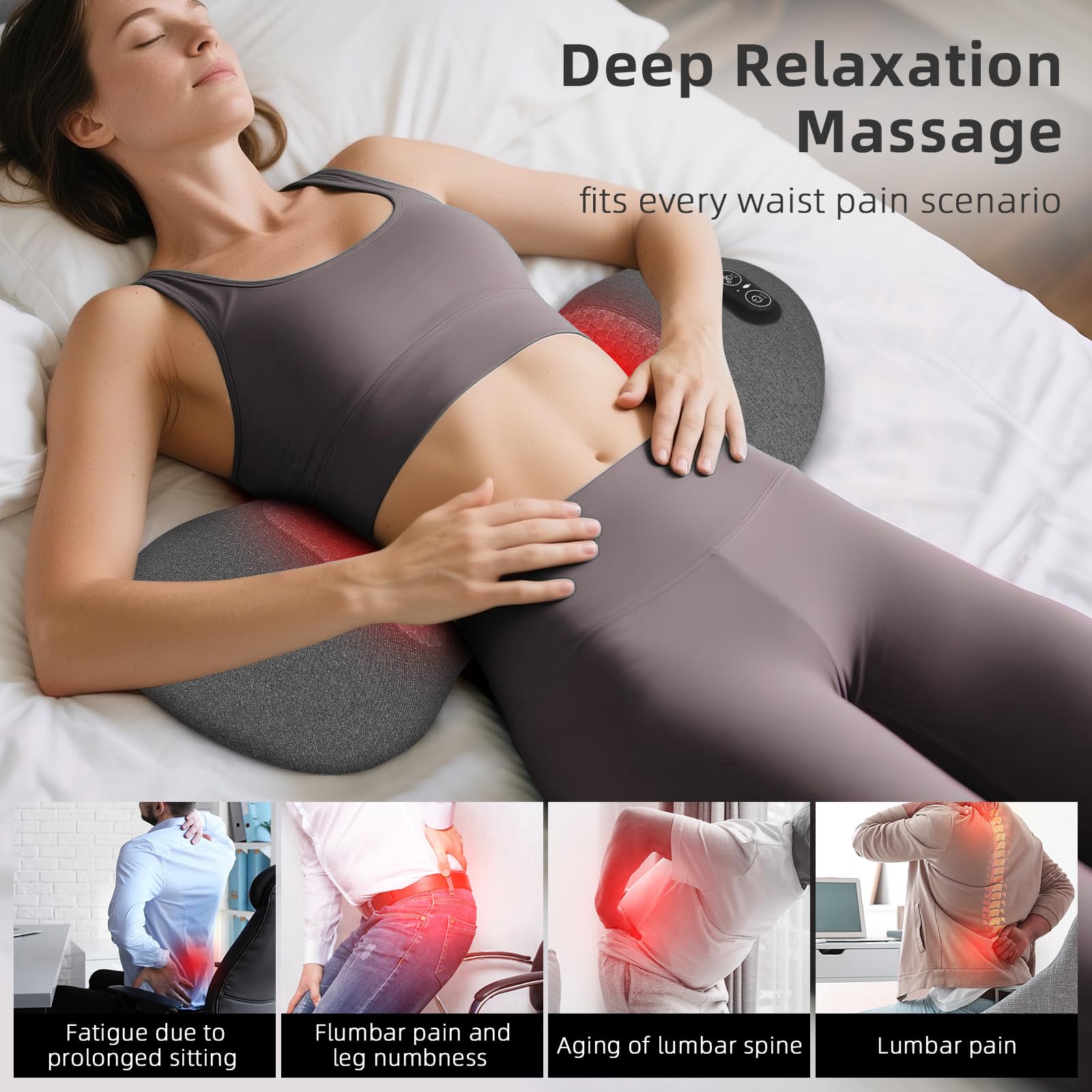 Moisture-wicking fabric lumbar pillow image 6