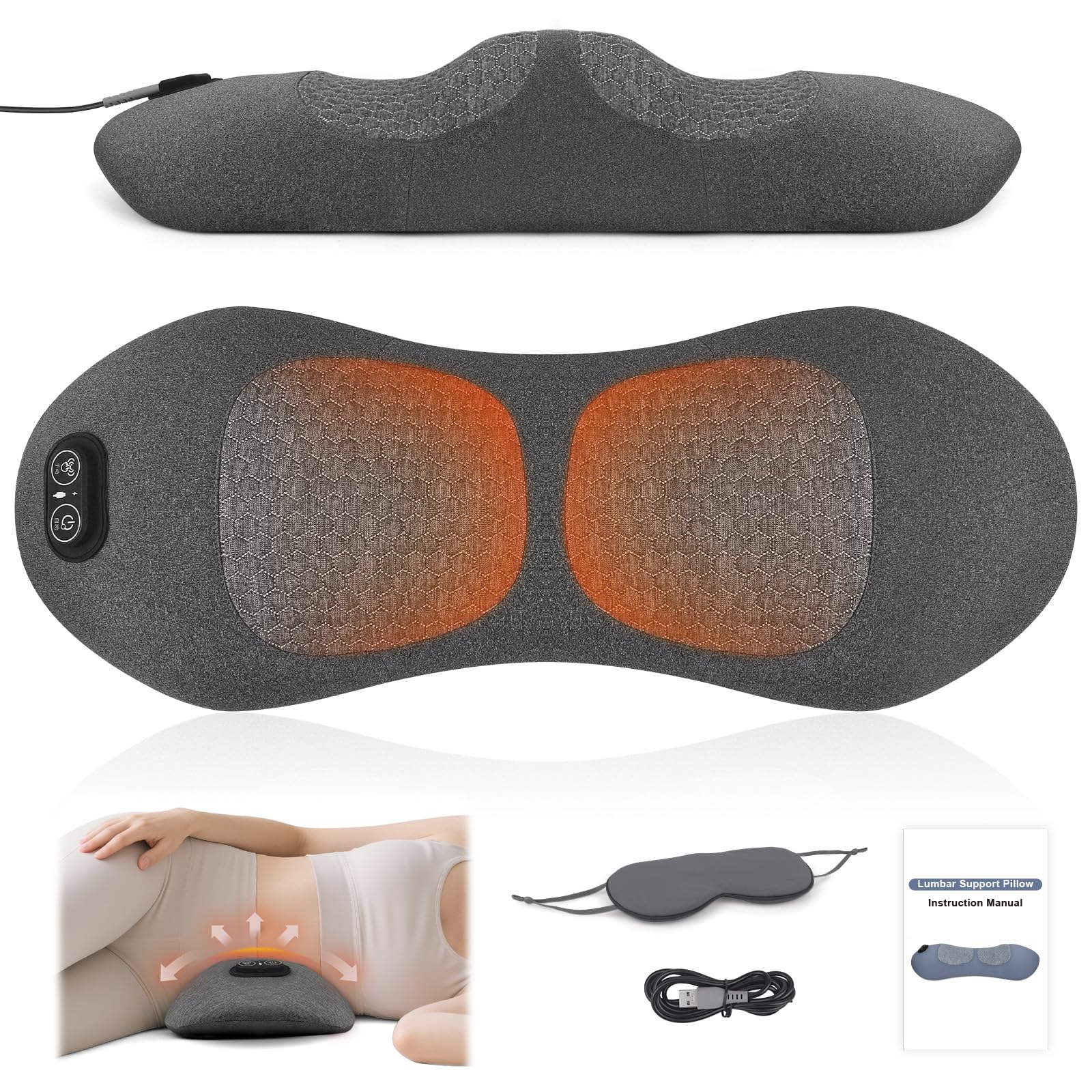 Complete Pain Relief Kit contents pillow and USB-C cable image 8