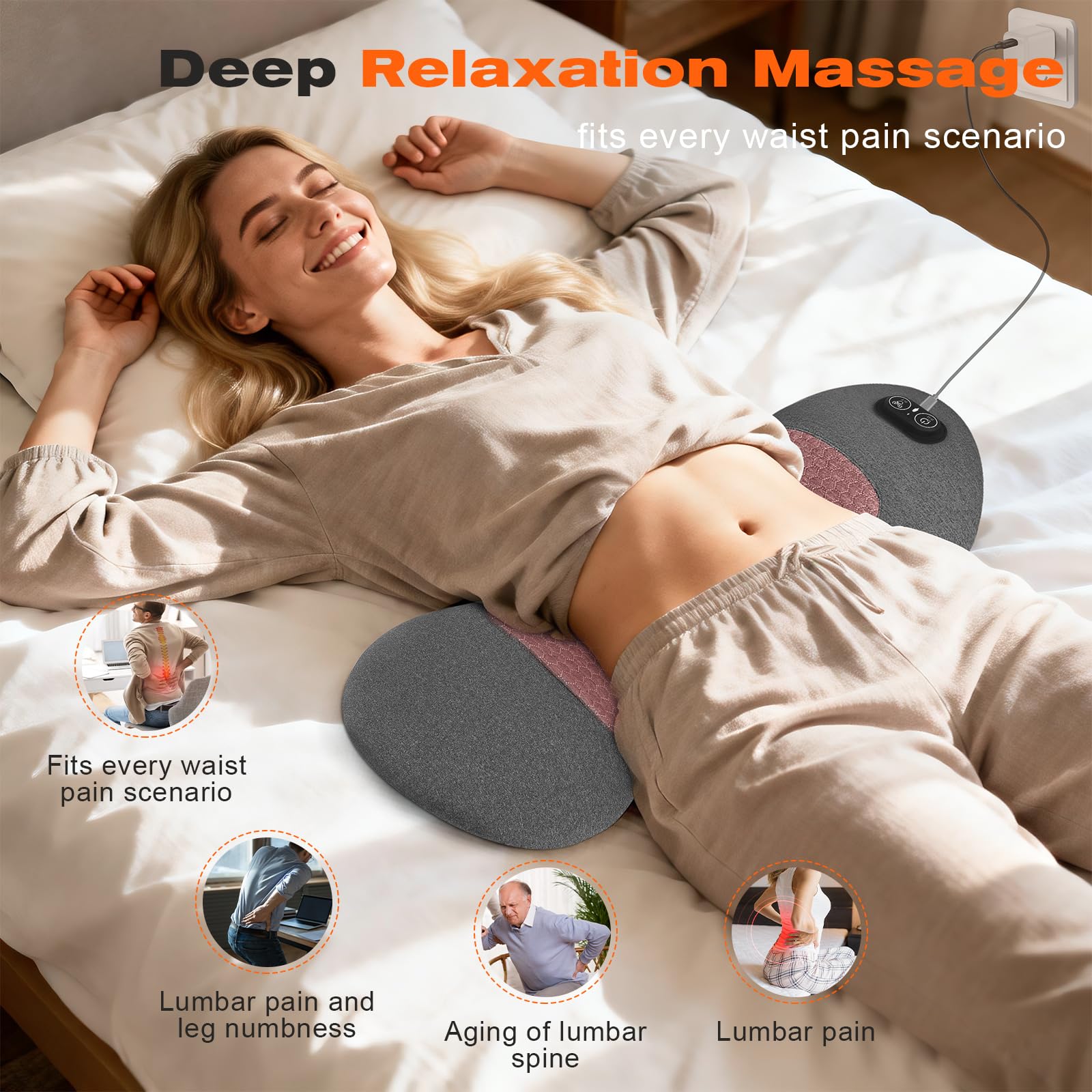 home use Lifiora lumbar support pillow in use