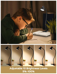360° gooseneck for adjustable lighting