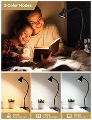LiFMIRA Clip-on Reading Light 3 color modes