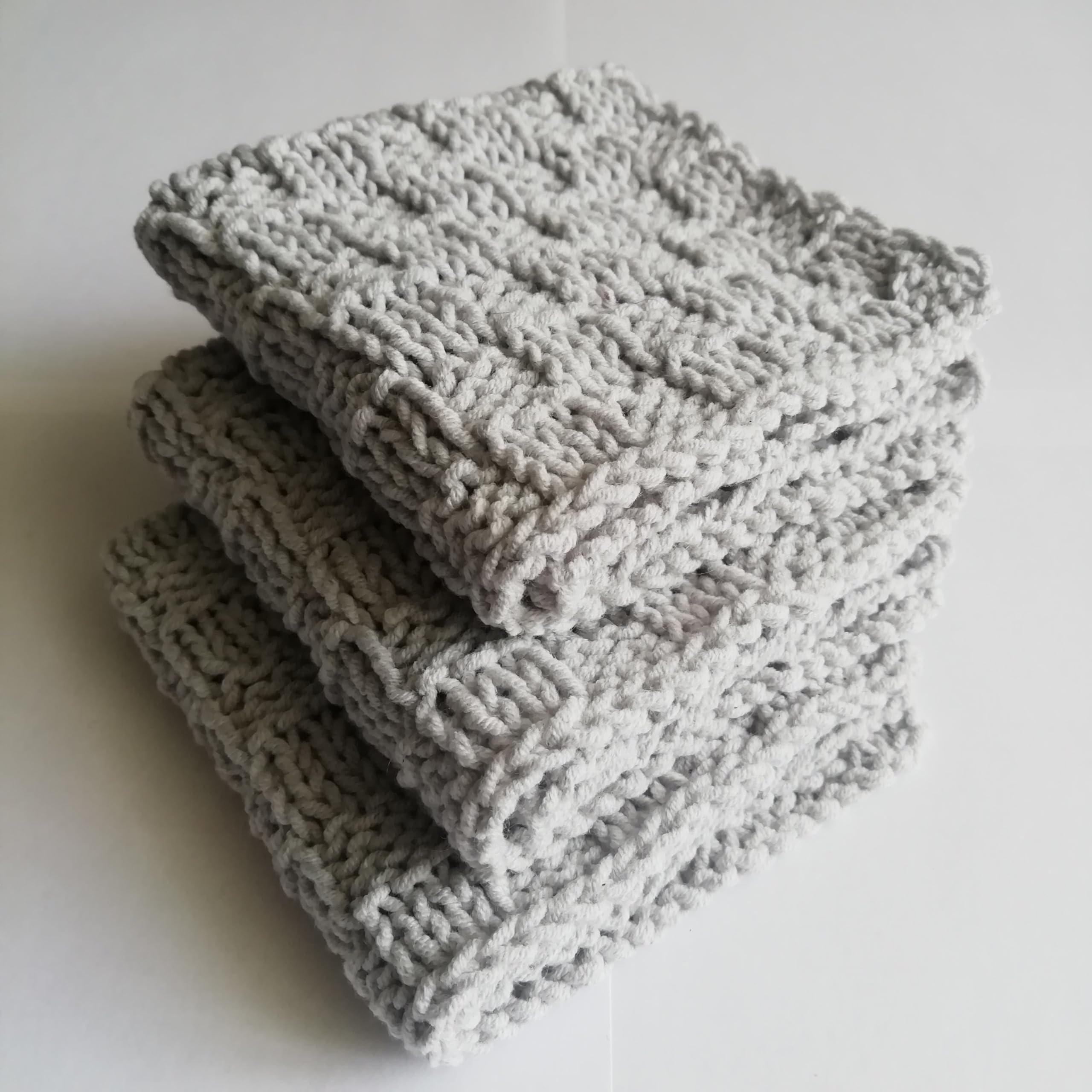 Cotton dishcloths 8x8 inches 3-pack