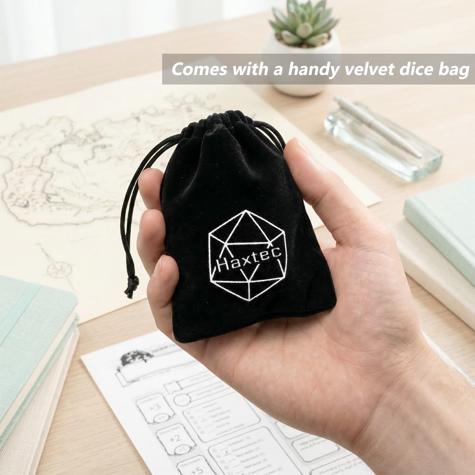 Non-toxic polyresin DND dice from Haxtec