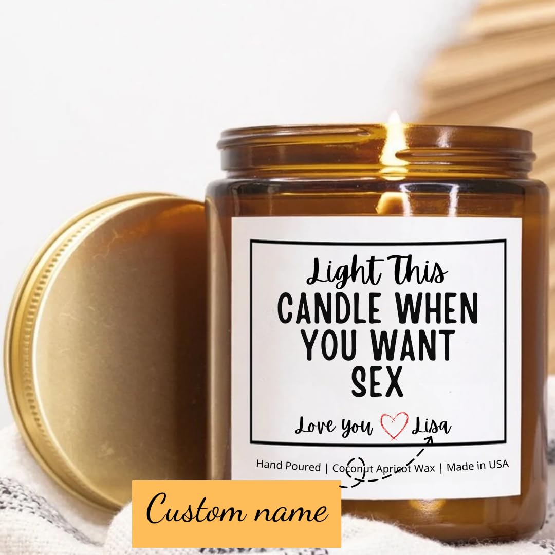 Light Me When You Want Sex Candle 9 oz burn time 50 hours