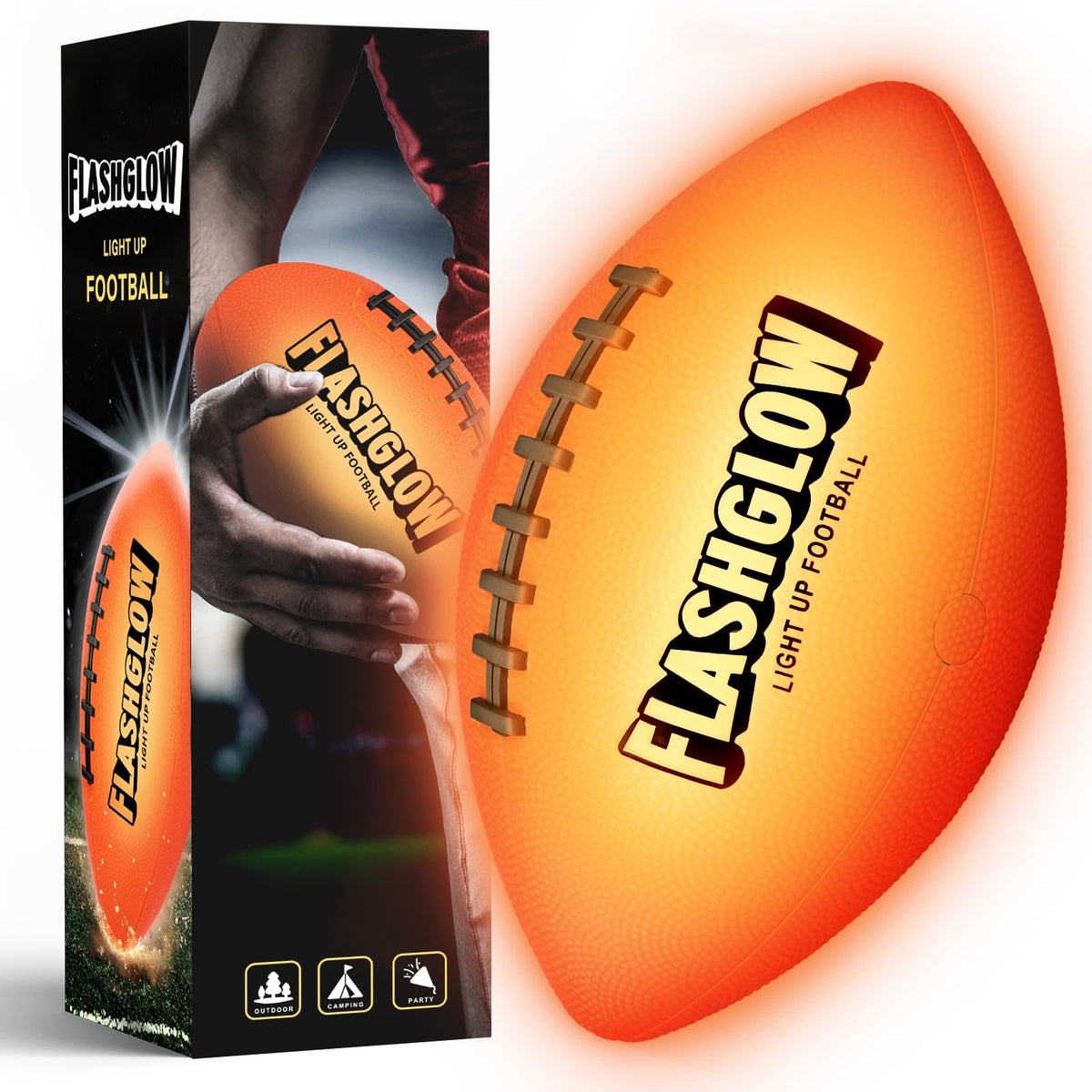 Light Up Football product image showing glow feature