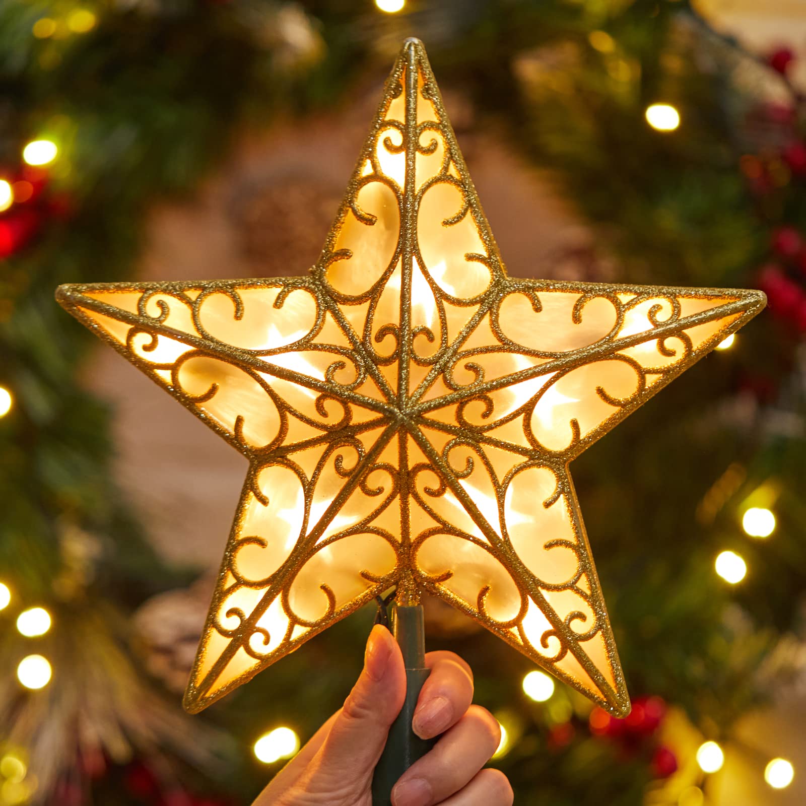 Decorative topper suitable for home and holiday displays
