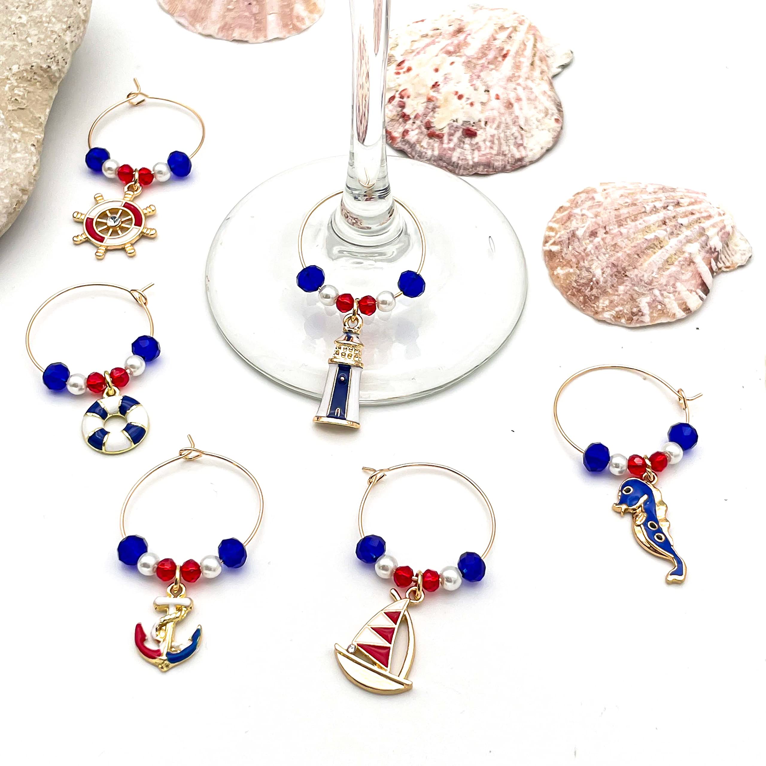 Serendipity Nautical Wine Charms anchor charm