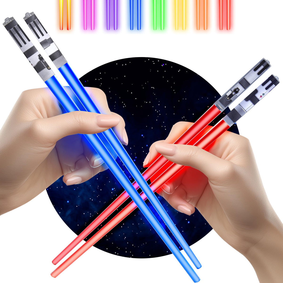 Lightsaber Chopsticks Star War blue and red for adults