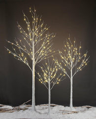 LIGHTSHARE LED Birch Tree Light Set 4ft 3-Pack