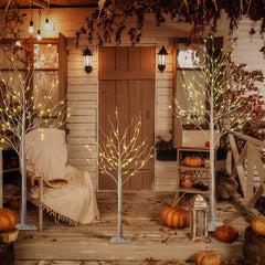 LIGHTSHARE LED Birch Tree Light Set 8ft 3-Pack