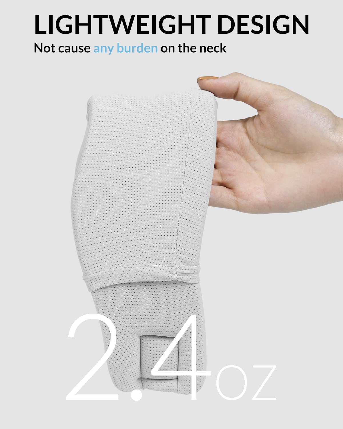 Detachable extension pad included with neck brace