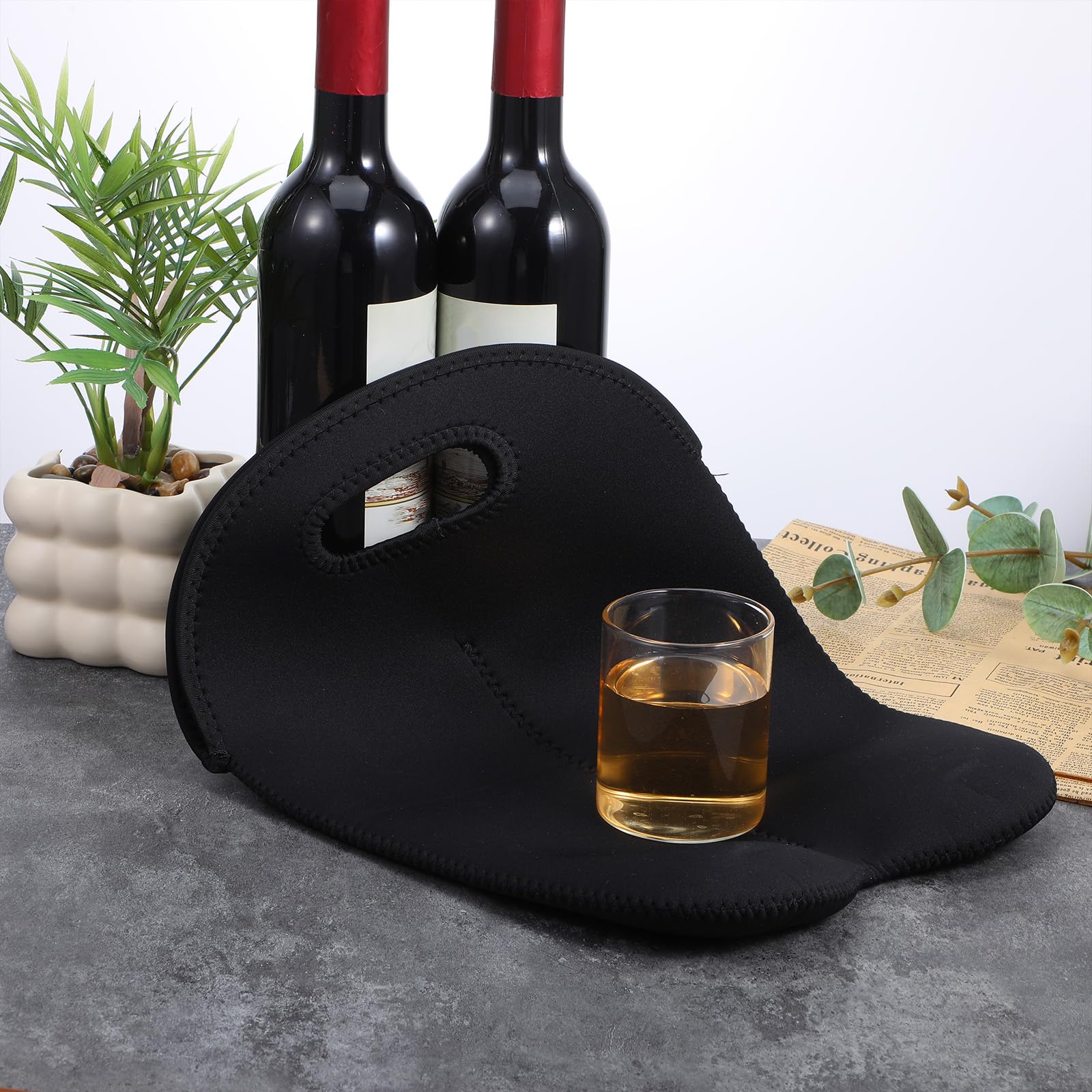 Durable neoprene wine carrier for transport and storage