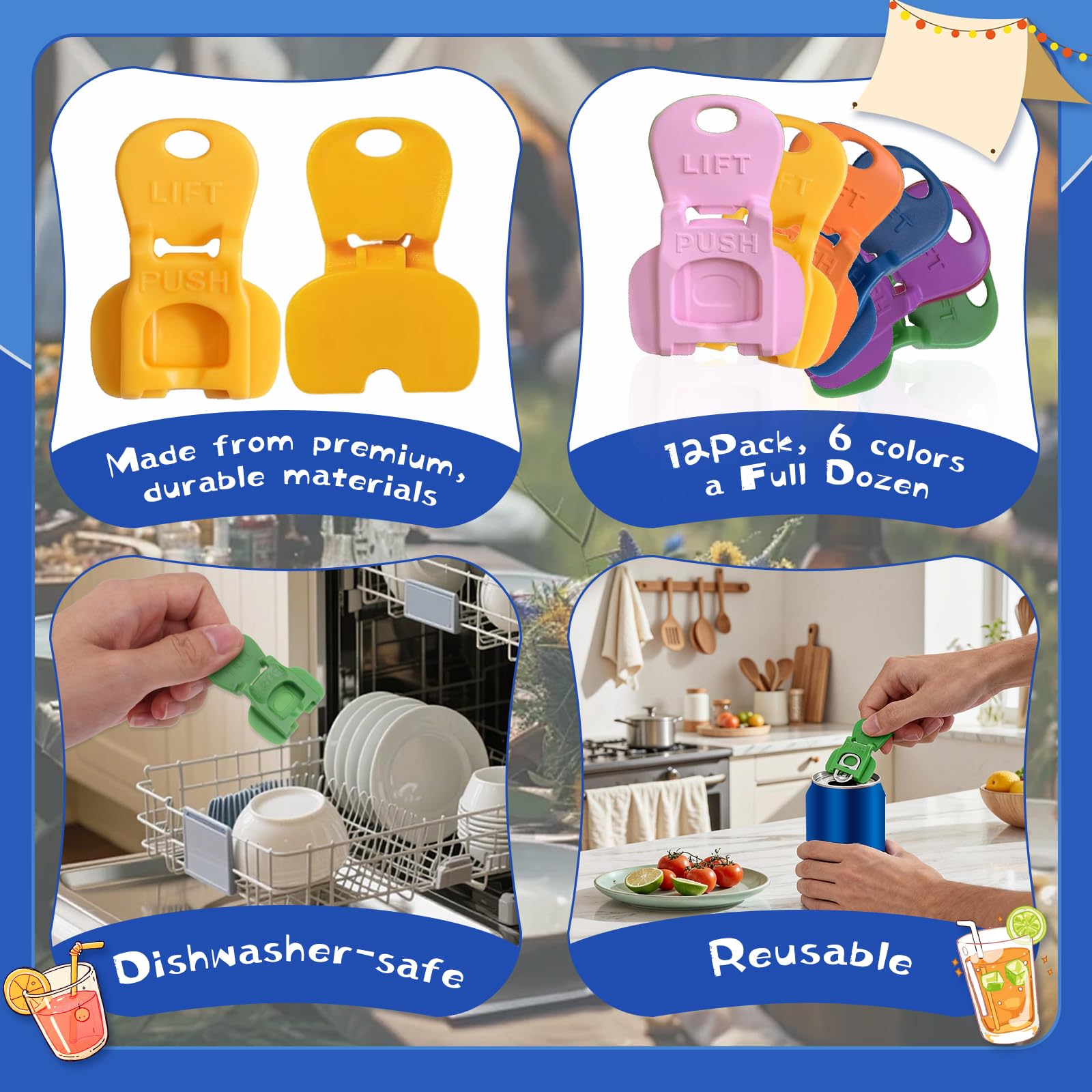 Lightweight portable beverage barricade set