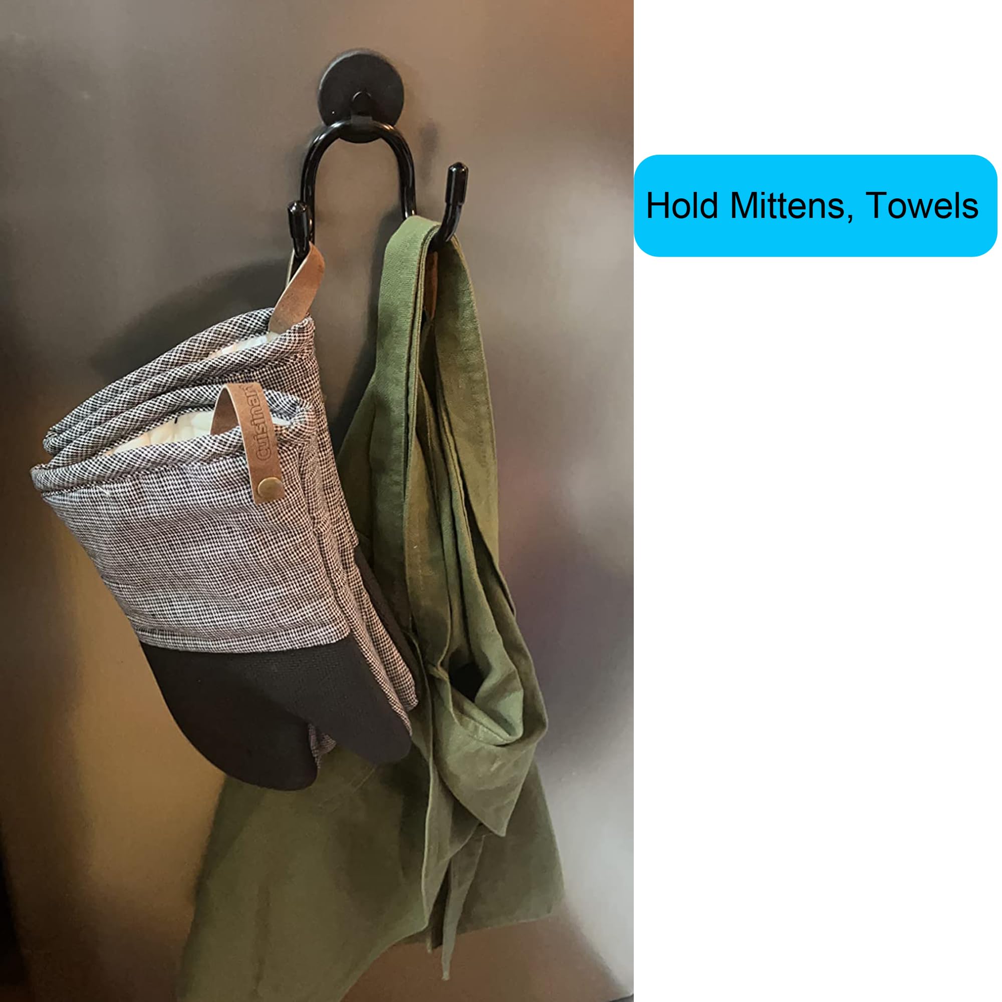 Compact towel hook with 50mm opening