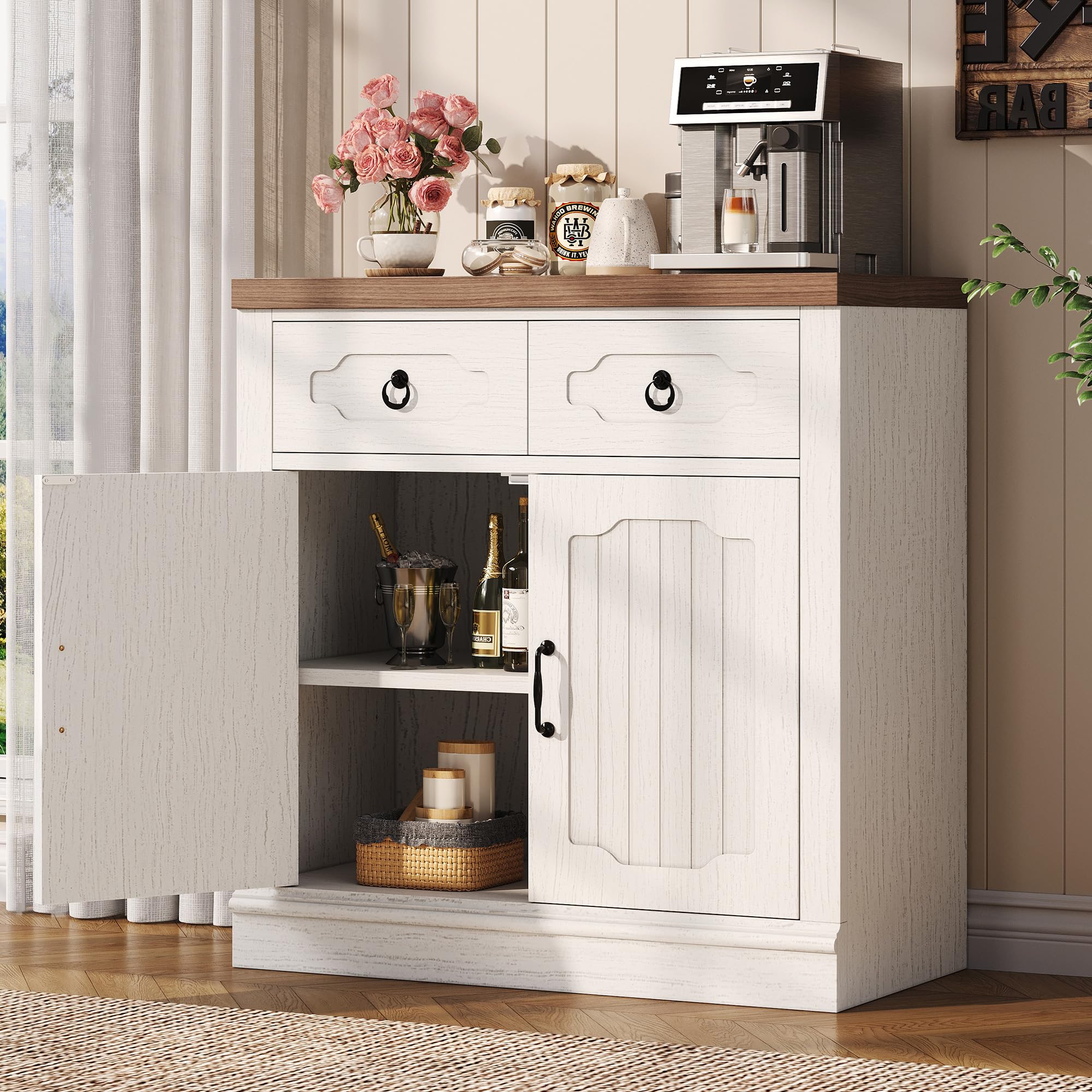 Versatile LIKIMIO cabinet for dining living or entryway