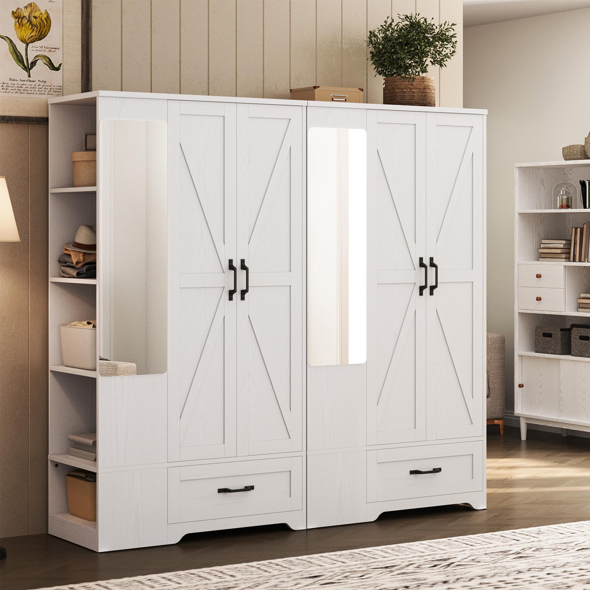Built-in full-length mirror in LIKIMIO closet