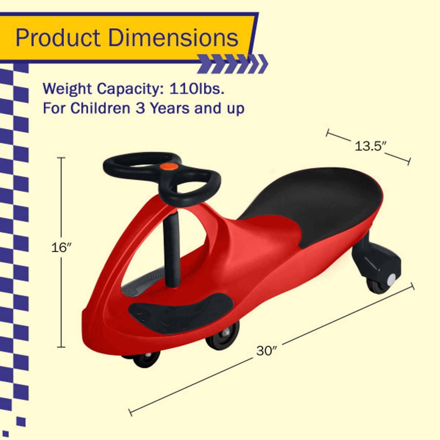Plastic construction Lil’ Rider Wiggle Car image